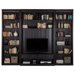 Maison Belfort Meuble TV Lillehammer I - 3 éléments - Pin massif - Epicéa Havanna