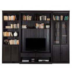 Maison Belfort Meuble TV Lillehammer III - 3 éléments - Pin massif - Epicéa Havanna