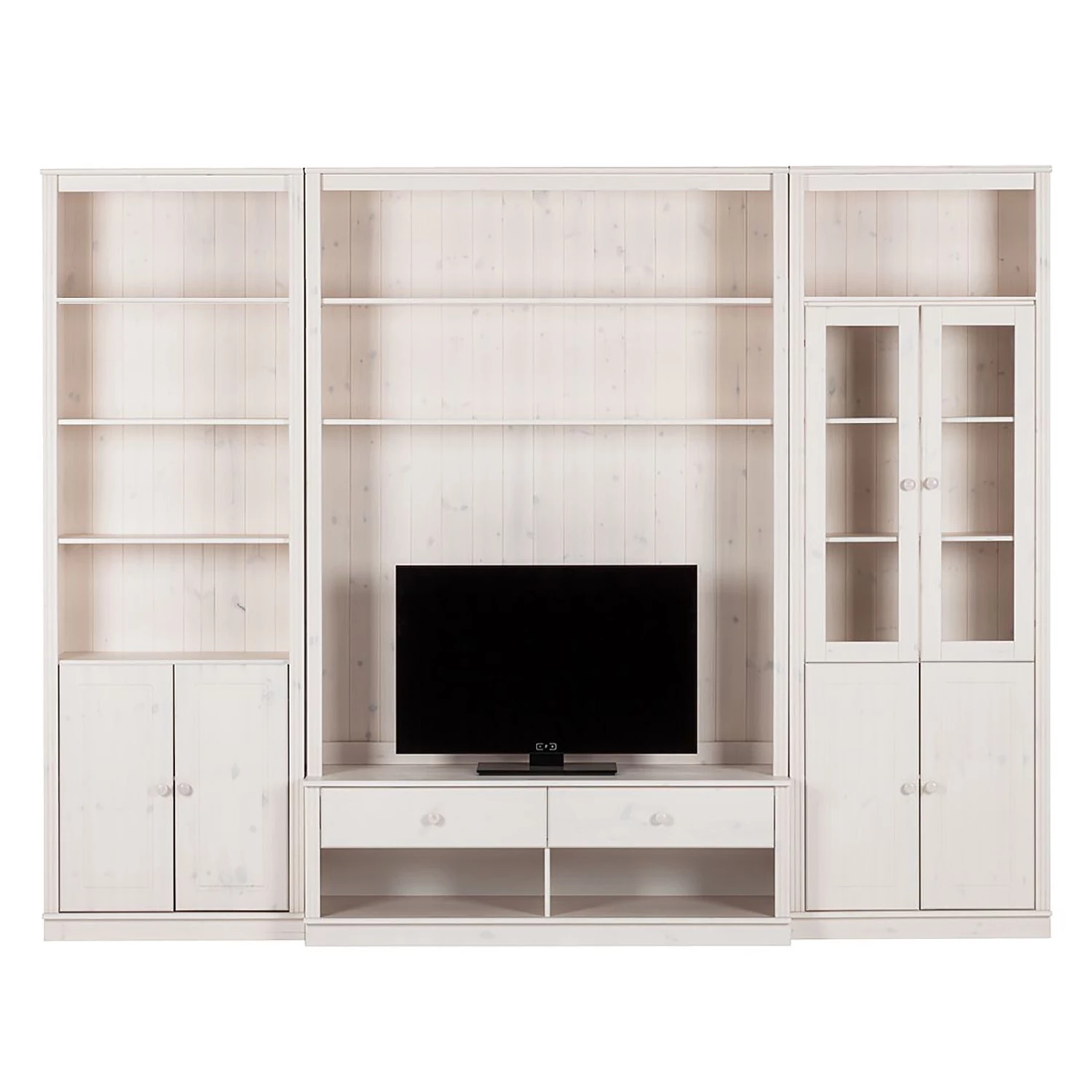 Maison Belfort Meuble TV Lillehammer III - 3 éléments - Pin massif - Epicéa blanc 9 Maison Belfort Meuble TV Lillehammer III - 3 éléments - Pin massif - Epicéa blanc – Image 7