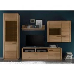 Naturoo Ensemble mural TV Structura II - Lot de 4 - Hêtre partiellement massif Huilé - Chêne bianco -Meubles TV muraux Soldes 1000063947 200811 13510300193 DETAILS P000000001000063947