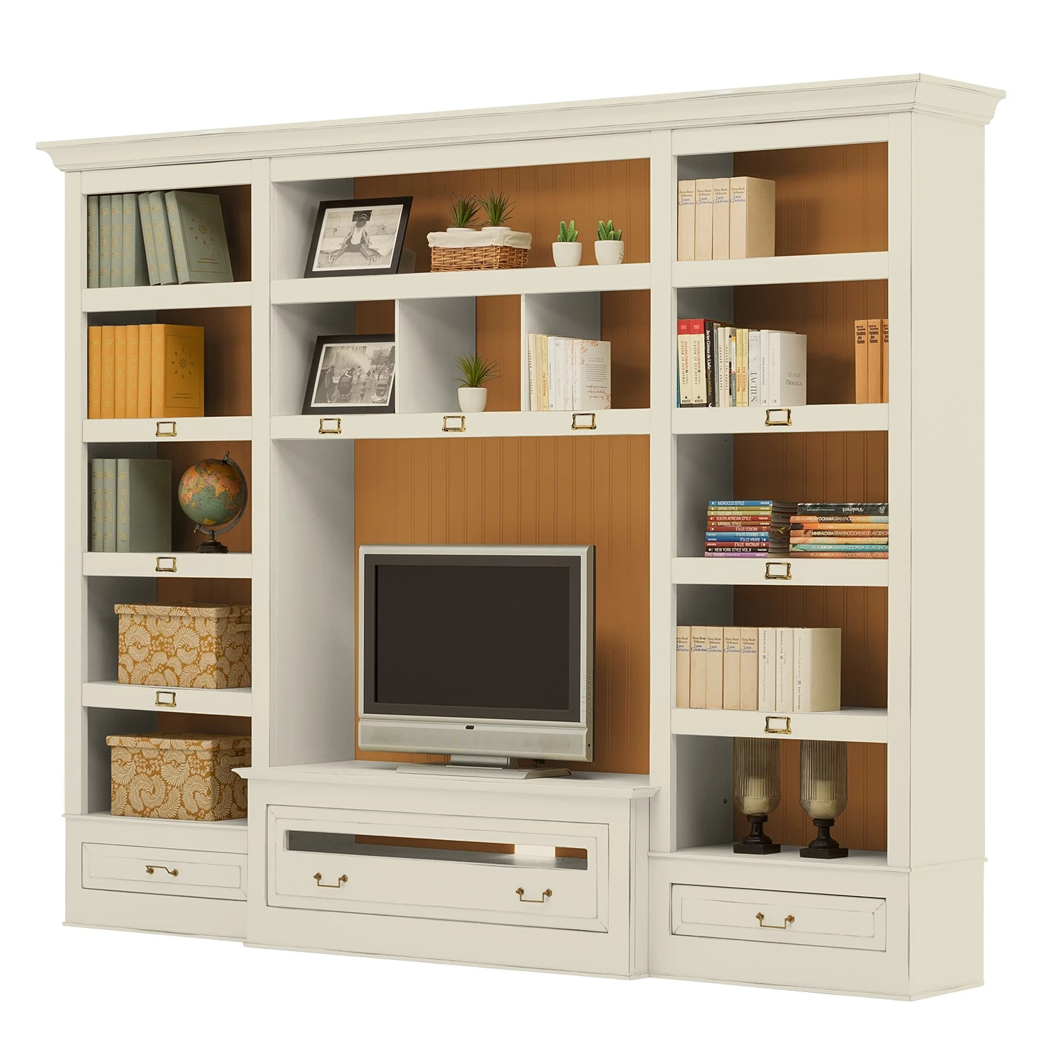 Maison Belfort Ensemble TV Azjana I - Pin blanc / Pin couleur miel - Sans échelle 3 Maison Belfort Ensemble TV Azjana I - Pin blanc / Pin couleur miel - Sans échelle