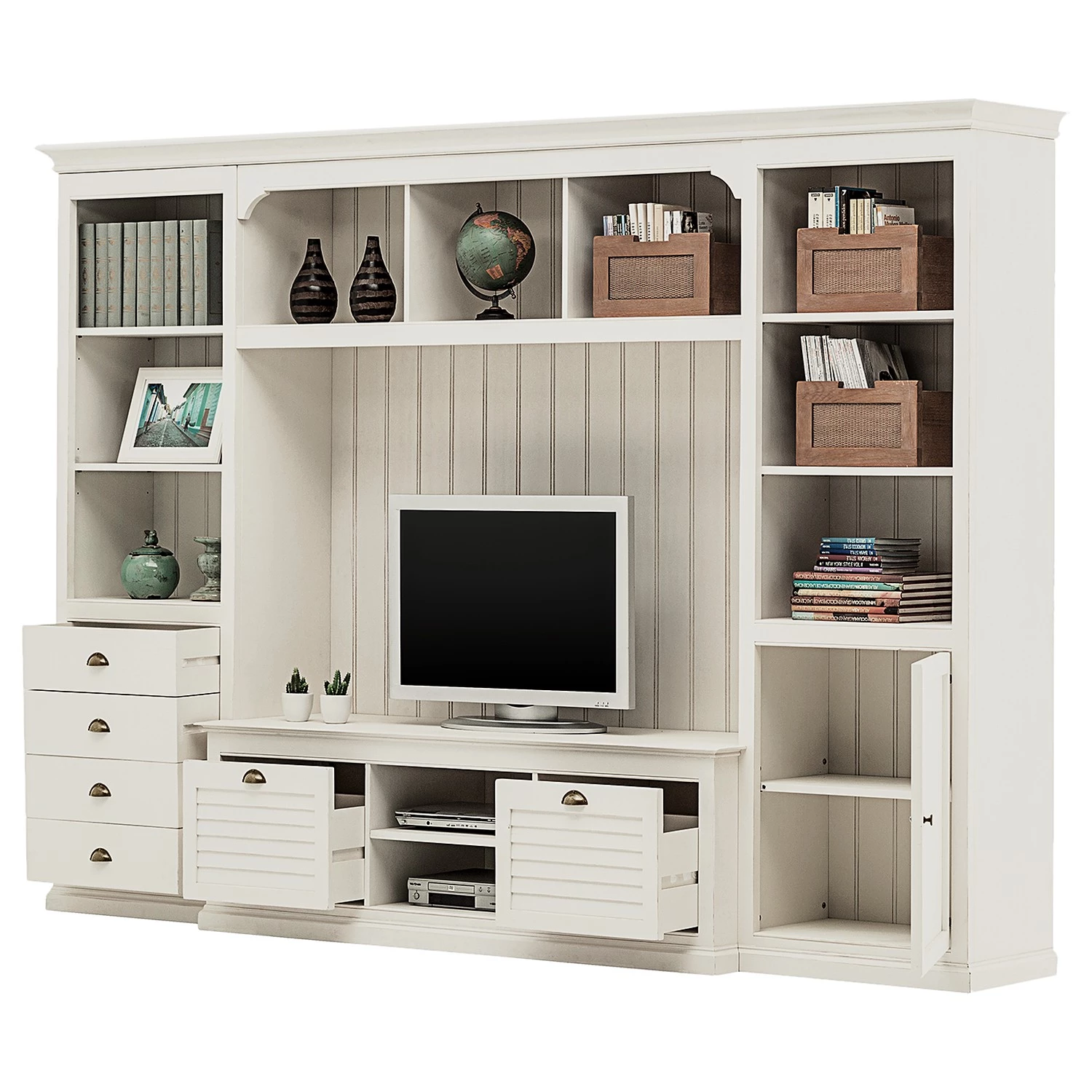 Ridgevalley Ensemble TV Sollerön II - Pin blanc / Laiton 7 Ridgevalley Ensemble TV Sollerön II - Pin blanc / Laiton – Image 5