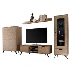 LC Spa Ensemble mural Palma - Imitation chêne - Avec étagère murale -Meubles TV muraux Soldes 1000091521 201029 08191000014 DETAILS P000000001000091521