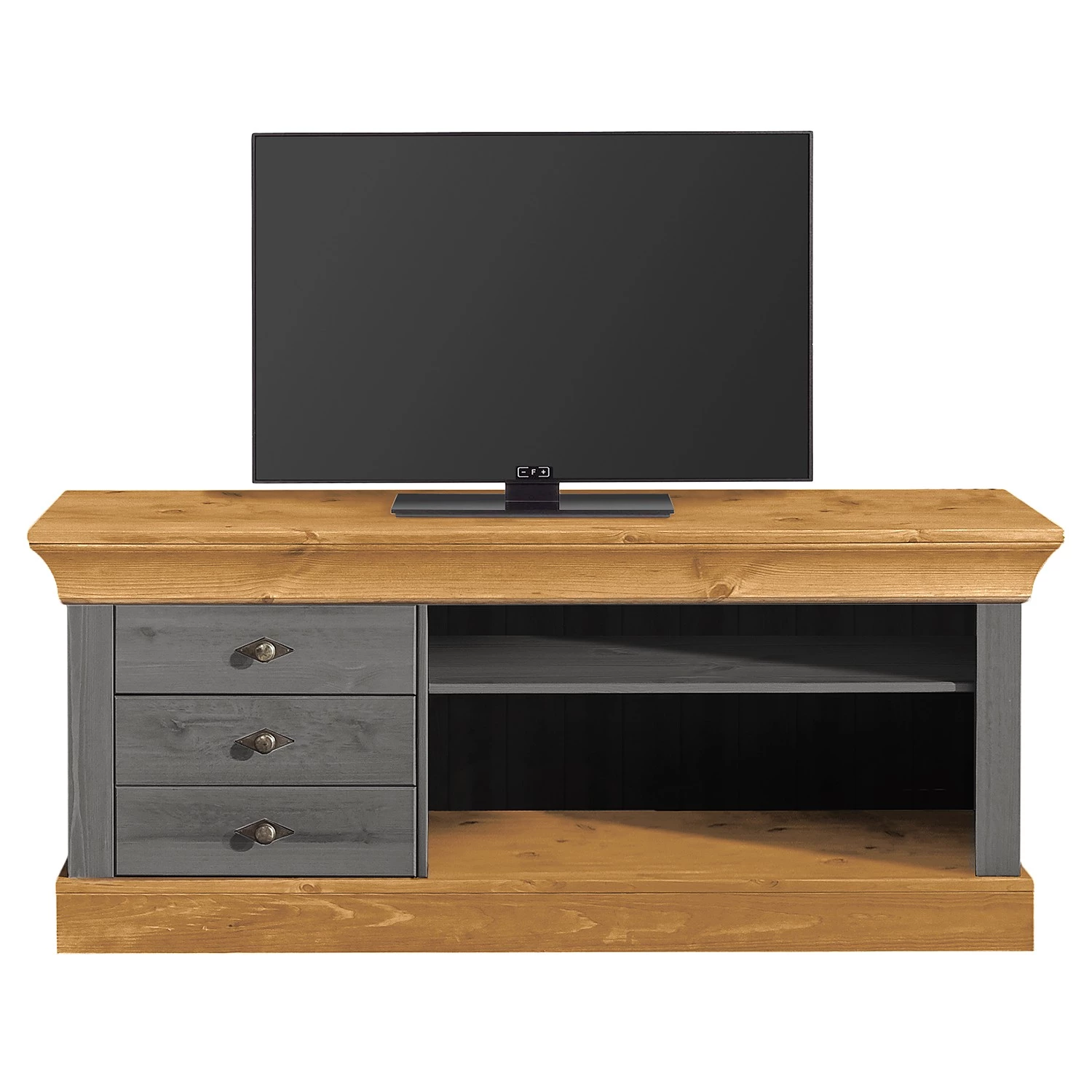 Maison Belfort Meuble TV Bergen - 3 éléments - Pin massif - Epicéa gris / Epicéa lessivé 9 Maison Belfort Meuble TV Bergen - 3 éléments - Pin massif - Epicéa gris / Epicéa lessivé – Image 7