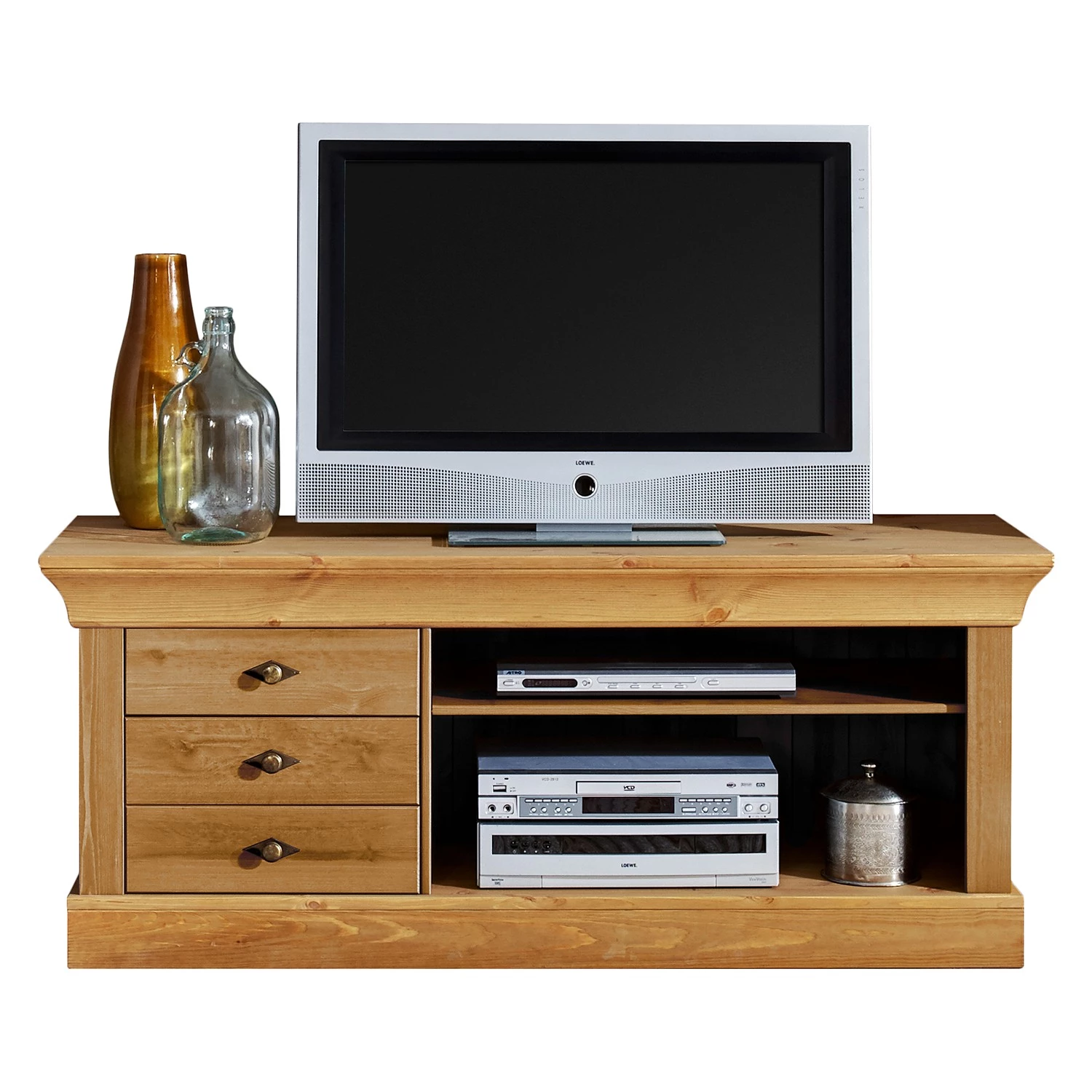 Maison Belfort Meuble TV Bergen - 3 éléments - Pin massif - Epicéa lessivé 7 Maison Belfort Meuble TV Bergen - 3 éléments - Pin massif - Epicéa lessivé – Image 5