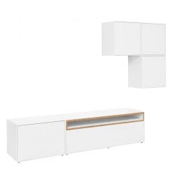 Now! by hülsta Ensemble hülsta now easy I (5 élém.) - Blanc pur laqué / Chêne naturel -Meubles TV muraux Soldes 1000131863 180920 17412145 GALLERYIMAGES P000000001000131863