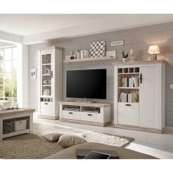 Ridgevalley Ensemble meubles TV Lewk III (4 élém.) - Imitation pin blanc / Imitation pin