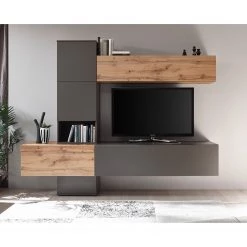 Loftscape Meuble TV mural Sandkas - Anthracite
