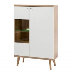Norrwood Ensemble TV Gyland V (3 éléments) - Blanc matt / Imitation chêne Riviera 10 Norrwood Ensemble TV Gyland V (3 éléments) - Blanc matt / Imitation chêne Riviera -Meubles TV muraux Soldes 1000164023 190307 08392500116 GALLERYIMAGES P000000001000164023