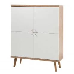 Norrwood Ensemble TV Gyland I (4 éléments) - Blanc matt / Imitation chêne Riviera 10 Norrwood Ensemble TV Gyland I (4 éléments) - Blanc matt / Imitation chêne Riviera -Meubles TV muraux Soldes 1000164024 190307 08392500120 GALLERYIMAGES P000000001000164024