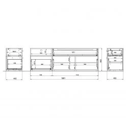 Germania Ensemble meubles TV Coruna II (2 élém.) - Imitation chêne Grandson -Meubles TV muraux Soldes 1000168947 190403 11354000124 GALLERYIMAGES P000000001000168947