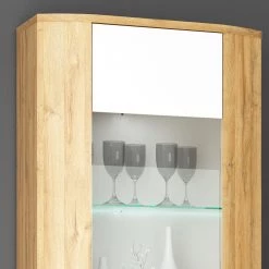 Loftscape Ensemble meubles TV Machado (4 éléments) - Blanc brillant / Imitation chêne Grandson -Meubles TV muraux Soldes 1000171330 190424 07575800076 GALLERYIMAGES P000000001000171330