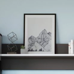 Loftscape Ensemble meubles TV Intento (4 éléments) - Blanc brillant / anthracite -Meubles TV muraux Soldes 1000171358 190424 07580500306 GALLERYIMAGES P000000001000171358