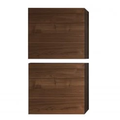 LC Spa Ensemble meubles TV Infinity I (4 élém.) - Blanc / Imitation noyer foncé -Meubles TV muraux Soldes 1000178623 190807 06302700045 DETAILS P000000001000178623