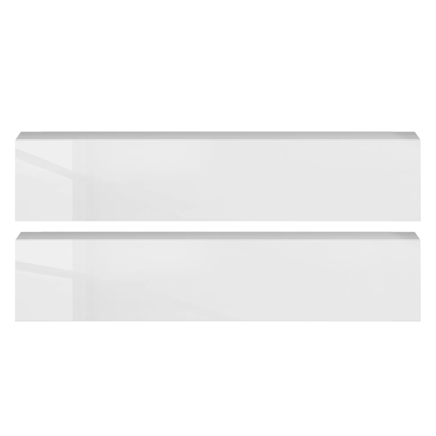 LC Spa Ensemble meubles TV Infinity III (7 él.) - Blanc / Imitation noyer foncé 5 LC Spa Ensemble meubles TV Infinity III (7 él.) - Blanc / Imitation noyer foncé – Image 3