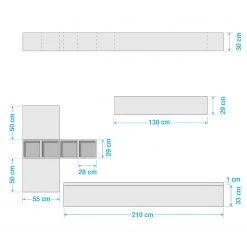 LC Spa Ensemble meubles TV Infinity VI (9 él.) - Blanc / Imitation béton -Meubles TV muraux Soldes 1000178629 190807 06302900080 SKETCH DETAILS P000000001000178629 sketch