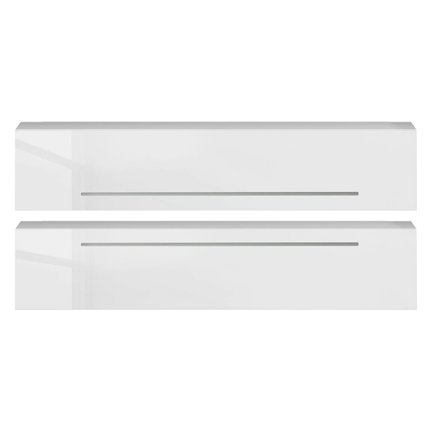 LC Spa Ensemble meubles TV Infinity V (5 élém.) - Blanc / Imitation noyer clair 4 LC Spa Ensemble meubles TV Infinity V (5 élém.) - Blanc / Imitation noyer clair – Image 2