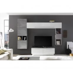 LC Spa Ensemble meubles TV Infinity VIII (8 él) - Blanc / Imitation béton