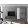 LC Spa Ensemble meubles TV Infinity I (4 élém.) - Imitation béton / Graphite -Meubles TV muraux Soldes 1000178639 190807 06303100122 MOOD IMAGE P000000001000178639 mood