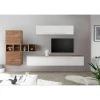 LC Spa Ensemble meubles TV Infinity VI (9 él.) - Blanc / Imitation noyer clair 2 LC Spa Ensemble meubles TV Infinity VI (9 él.) - Blanc / Imitation noyer clair -Meubles TV muraux Soldes 1000178646 190807 06303400160 MOOD IMAGE P000000001000178646 mood