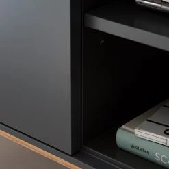 Mørteens Ensemble meubles TV Lindholm IV (3 él.) - Partiellement en chêne massif - Gris -Meubles TV muraux Soldes 1000182336 200108 13510200028 DETAILS P000000001000182336