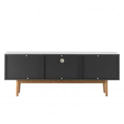 Mørteens Ensemble meubles TV Lindholm IV (3 él.) - Partiellement en chêne massif - Gris -Meubles TV muraux Soldes 1000182336 200109 07541400004 DETAILS P000000001000182336