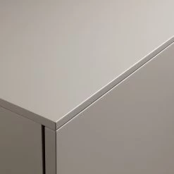 GWINNER Ensemble meubles TV Misano II (3 élém.) - Placage en bois véritable / Verre - Planches de chêne / Gris - Gris Sahara / Poutres en chêne - Avec éclairage -Meubles TV muraux Soldes 1000188663 190926 16594300080 DETAILS P000000001000188663