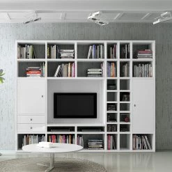 Loftscape Ensemble de meubles TV Emporior II - Blanc crème