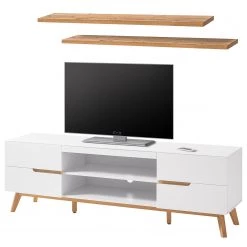 Mørteens Ensemble meubles TV Tenabo I (3 élém.) - Blanc mat / Chêne à nœuds -Meubles TV muraux Soldes 1000191375 200715 06265300032 DETAILS P000000001000191375