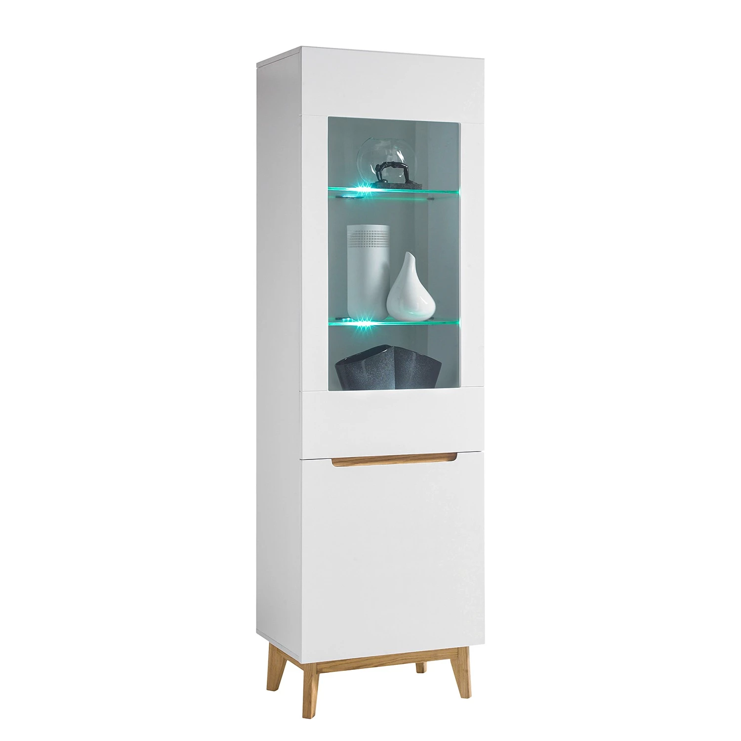 Mørteens Ensemble meubles TV Tenabo II (4 élém.) - Blanc mat / Chêne à nœuds 14 Mørteens Ensemble meubles TV Tenabo II (4 élém.) - Blanc mat / Chêne à nœuds – Image 12