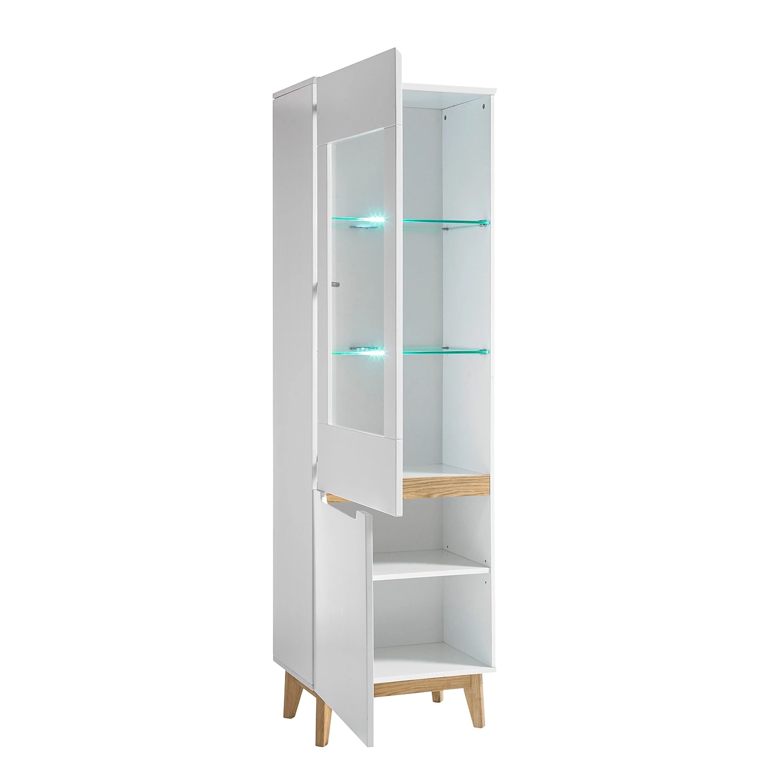 Mørteens Ensemble meubles TV Tenabo II (4 élém.) - Blanc mat / Chêne à nœuds 15 Mørteens Ensemble meubles TV Tenabo II (4 élém.) - Blanc mat / Chêne à nœuds – Image 13