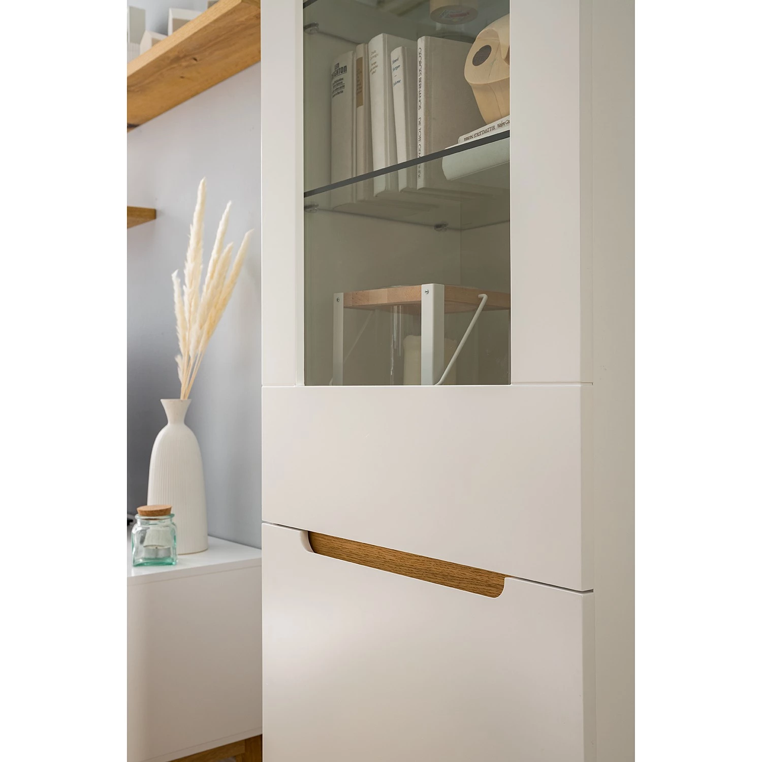 Mørteens Ensemble meubles TV Tenabo II (4 élém.) - Blanc mat / Chêne à nœuds 22 Mørteens Ensemble meubles TV Tenabo II (4 élém.) - Blanc mat / Chêne à nœuds – Image 20