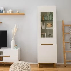 Mørteens Ensemble meubles TV Tenabo II (4 élém.) - Blanc mat / Chêne à nœuds 55 Mørteens Ensemble meubles TV Tenabo II (4 élém.) - Blanc mat / Chêne à nœuds -Meubles TV muraux Soldes 1000191376 200715 06265700036 DETAILS P000000001000191376