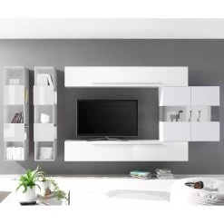 LC Spa Ensemble meubles TV Infinity IX (5 él.) - Blanc brillant