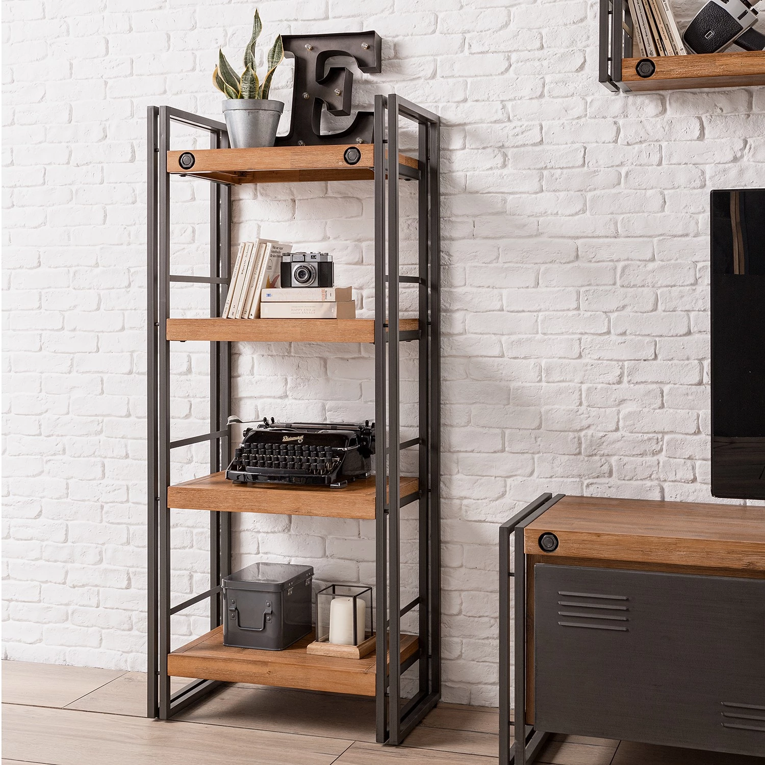 Ars manufacti Ensemble meubles TV Manchester II (4) - Acacia massif / Métal - Acacia / Anthracite 7 Ars manufacti Ensemble meubles TV Manchester II (4) - Acacia massif / Métal - Acacia / Anthracite – Image 5