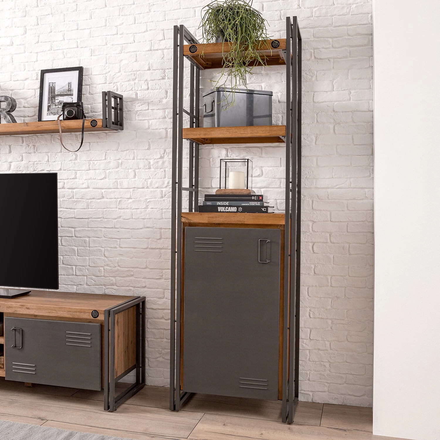 Ars manufacti Ensemble meubles TV Manchester II (4) - Acacia massif / Métal - Acacia / Anthracite 12 Ars manufacti Ensemble meubles TV Manchester II (4) - Acacia massif / Métal - Acacia / Anthracite – Image 10