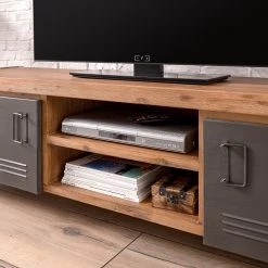 Ars manufacti Ensemble meubles TV Manchester II (4) - Acacia massif / Métal - Acacia / Anthracite 42 Ars manufacti Ensemble meubles TV Manchester II (4) - Acacia massif / Métal - Acacia / Anthracite -Meubles TV muraux Soldes 1000196081 200430 15160000025 DETAILS P000000001000196081