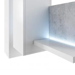 Loftscape Ensemble meubles TV Littor (3 éléments) - Blanc / Imitation béton -Meubles TV muraux Soldes 1000202015 200203 11093000121 DETAILS P000000001000202015