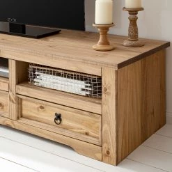 Maison Belfort Meubles TV Finca Rustica I (3 éléments) - Pin massif - Epicéa naturel -Meubles TV muraux Soldes 1000205046 200511 14244600016 DETAILS P000000001000205046