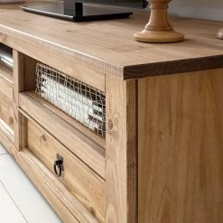 Maison Belfort Meubles TV Finca Rustica I (3 éléments) - Pin massif - Epicéa naturel -Meubles TV muraux Soldes 1000205046 200511 14244800019 DETAILS P000000001000205046