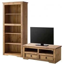 Maison Belfort Meubles TV Finca Rustica II (2 éléments) - Pin massif - Epicéa naturel -Meubles TV muraux Soldes 1000205048 220623 030 DETAILS P000000001000205048