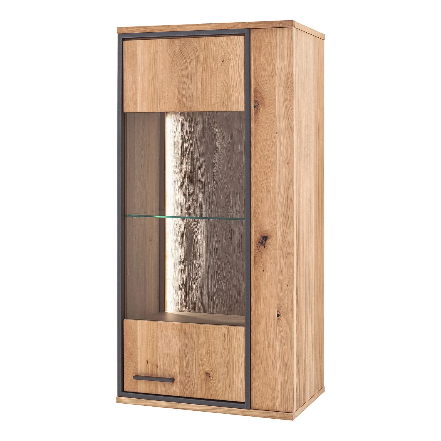 Naturoo Meubles TV muraux Doora II (4 élém.) - Partiellement en chêne à nœuds massif - Chêne à nœuds Bianco / Graphite 8 Naturoo Meubles TV muraux Doora II (4 élém.) - Partiellement en chêne à nœuds massif - Chêne à nœuds Bianco / Graphite – Image 6