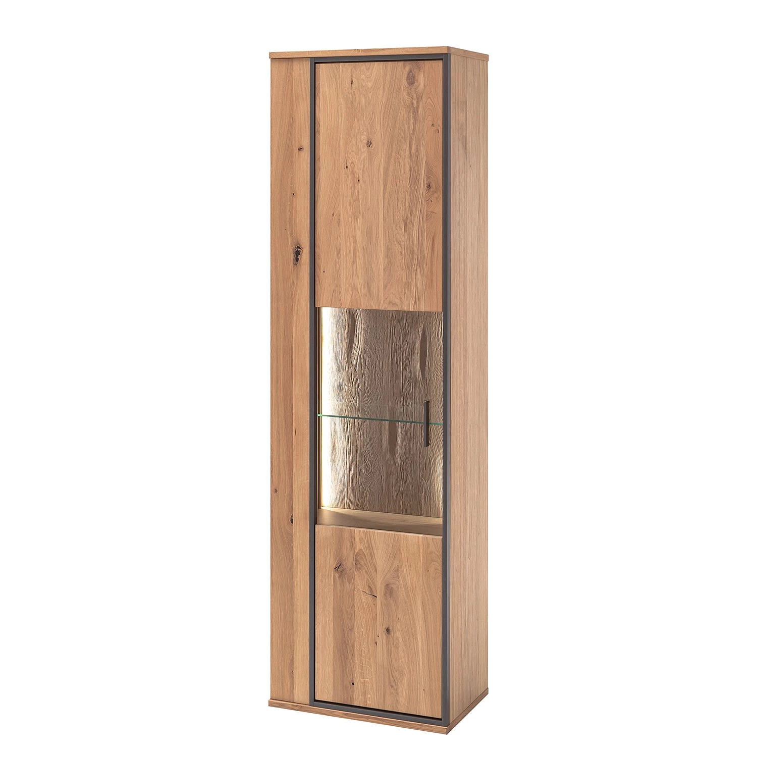 Naturoo Meubles TV muraux Doora II (4 élém.) - Partiellement en chêne à nœuds massif - Chêne à nœuds Bianco / Graphite 13 Naturoo Meubles TV muraux Doora II (4 élém.) - Partiellement en chêne à nœuds massif - Chêne à nœuds Bianco / Graphite – Image 11