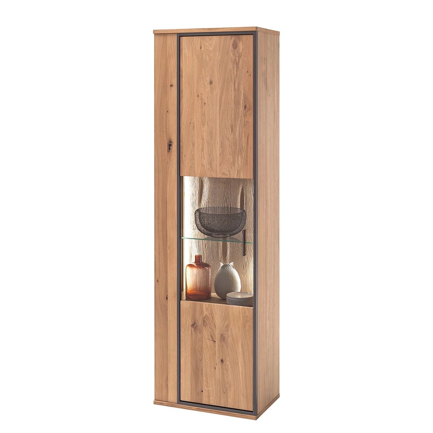 Naturoo Meubles TV muraux Doora II (4 élém.) - Partiellement en chêne à nœuds massif - Chêne à nœuds Bianco / Graphite 15 Naturoo Meubles TV muraux Doora II (4 élém.) - Partiellement en chêne à nœuds massif - Chêne à nœuds Bianco / Graphite – Image 13