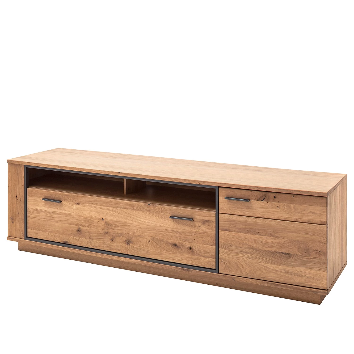 Naturoo Meubles TV muraux Doora III (3 élém.) - Partiellement en chêne à nœuds massif - Chêne à nœuds Bianco / Graphite 12 Naturoo Meubles TV muraux Doora III (3 élém.) - Partiellement en chêne à nœuds massif - Chêne à nœuds Bianco / Graphite – Image 10