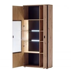 Loftscape Ensemble meubles TV Buena I (3 éléments) - Imitation planches de chêne / Anthracite -Meubles TV muraux Soldes 1000207680 200305 06214500054 DETAILS P000000001000207680