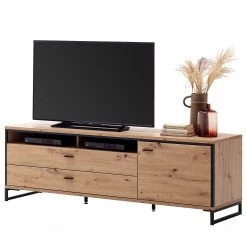 Loftscape Ensemble meubles TV Buena I (3 éléments) - Imitation planches de chêne / Anthracite -Meubles TV muraux Soldes 1000207680 200305 06214500057 DETAILS P000000001000207680