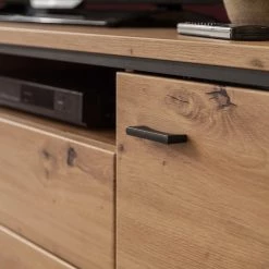 Loftscape Ensemble meubles TV Buena I (3 éléments) - Imitation planches de chêne / Anthracite -Meubles TV muraux Soldes 1000207680 200305 06214500060 DETAILS P000000001000207680