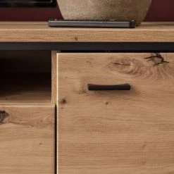 Loftscape Ensemble meubles TV Buena I (3 éléments) - Imitation planches de chêne / Anthracite -Meubles TV muraux Soldes 1000207680 200305 06214500061 DETAILS P000000001000207680