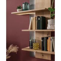 Loftscape Ensemble meubles TV Buena I (3 éléments) - Imitation planches de chêne / Anthracite -Meubles TV muraux Soldes 1000207680 200305 06214600063 DETAILS P000000001000207680